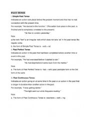 English Worksheet: English Tenses