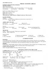English Worksheet: theme 1