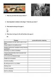 English Worksheet: 7 years - by Lukas Graham
