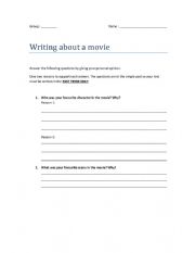 writing about a movie