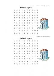 English Worksheet:  school items