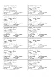 English Worksheet: Pronouns