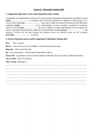 English Worksheet: Revision 4th form Unit2 Lesson 8 + 9