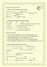 English Worksheet: Simple Past vs Past Continuous