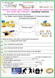 English Worksheet: 9th form Family relationships