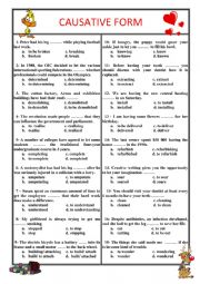 English Worksheet: Causative form