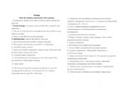 English Worksheet:   Useful phrases to speak about ecology