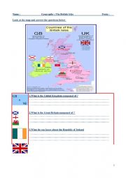 English Worksheet: THE BRITISH ISLES 