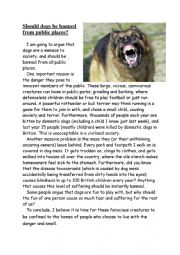 English Worksheet: Argument Writing