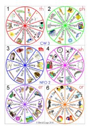 5 in a row phonic spinners 4 with scorecards and instructions