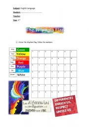 English Worksheet: The Wiphala Flag