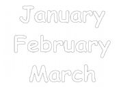 English Worksheet: MONTHS OF THE YEAR