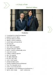 English Worksheet: Sherlock Holmes