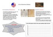 English Worksheet: A bit of American history