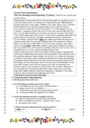 English Worksheet: Vegetarianism