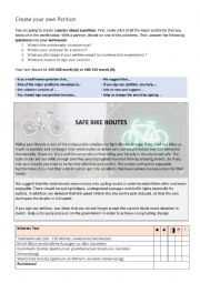 English Worksheet: Writing task petition