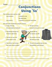 Conjunctions - So