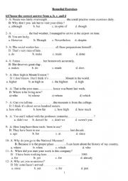 English Worksheet: Grammar tasks