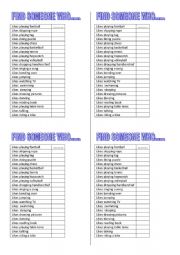 English Worksheet: FIND SOMEONE WHO