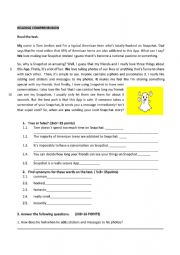 English Worksheet: the media_reading comprehension