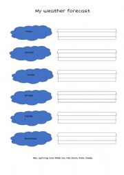 English Worksheet: Weather