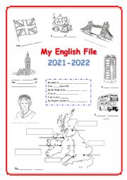 English Worksheet: My English File