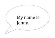 English Worksheet: Speech Bubbles - English