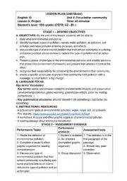 English Worksheet: Unit 1, page 8, English 10