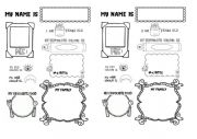 English Worksheet: All about me
