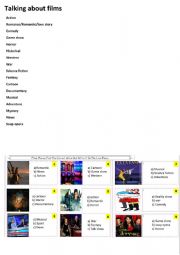 English Worksheet: films