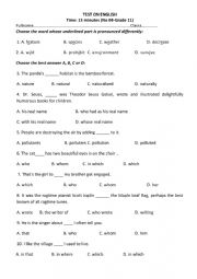 progress test