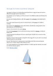 English Worksheet: Devon Girl Finishes Round-Britain Sailing Trek