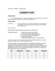 English Worksheet: Culture Quiz