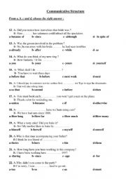 English worksheet: Structure