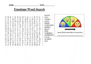 Emotions Wordsearch
