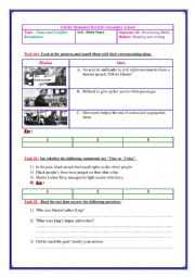 English Worksheet: I Have Dream Activities