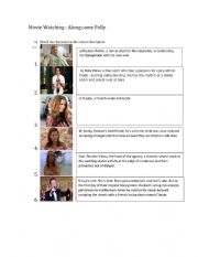 English Worksheet: Movie ALONG CAME POLLY