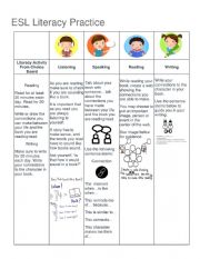 English Worksheet: ESL Literacy Practice