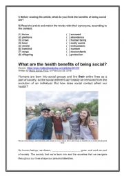 How social interactions benefit your health