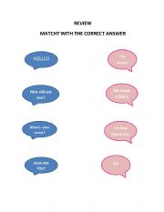 English Worksheet: Greetings  Practice