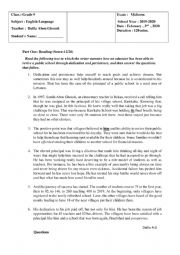 English Worksheet: Self Confidence