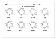 English Worksheet: colors