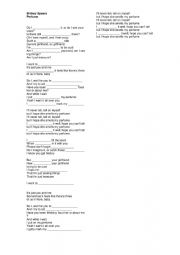 English Worksheet: Song Perfume by Britney Spears
