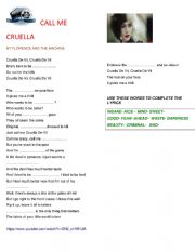 Song Call me Cruella