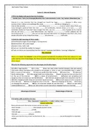 English Worksheet: Lesson 2 : Internet Shopping