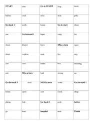 English Worksheet: Reading Letter Oo board game