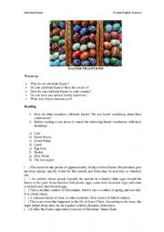 English Worksheet: Easter traditions around the world