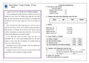English Worksheet: a worksheet for 6th grade pupils