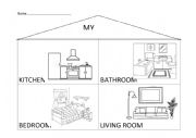 English Worksheet: MY HOUSE