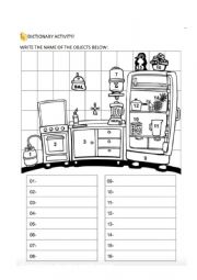 English Worksheet: KITCHEN